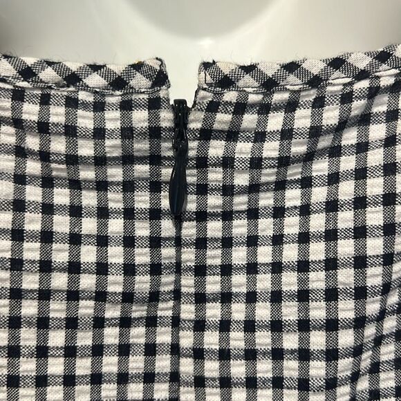 Michael Michael Kors Black/White checked Sleeveless Fit and Flare Dress Size 12 - Picture 8 of 14